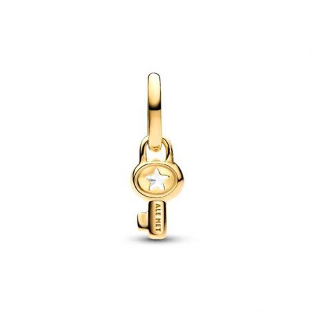 Mini charm femme pandora pendant clé doré 764339c01 – charms