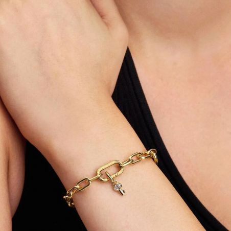 Mini charm femme pandora pendant clé doré 764339c01 – charms