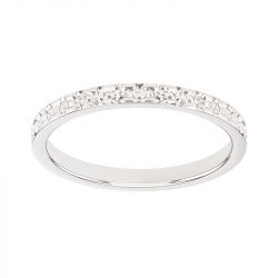 Bague femme alliance EDORA OR 18 carats gris EDO2127505