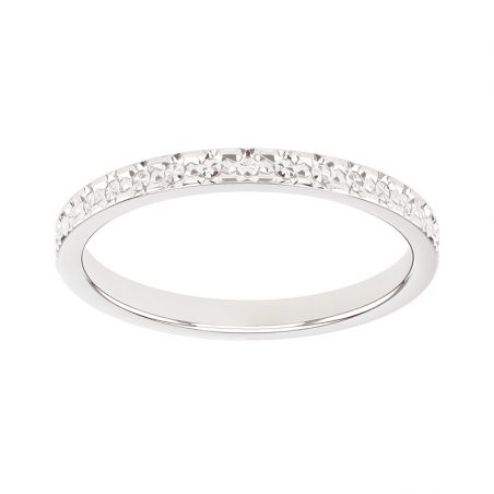 Bague femme alliance edora or 18 carats gris edo2127505 – bagues de mariage