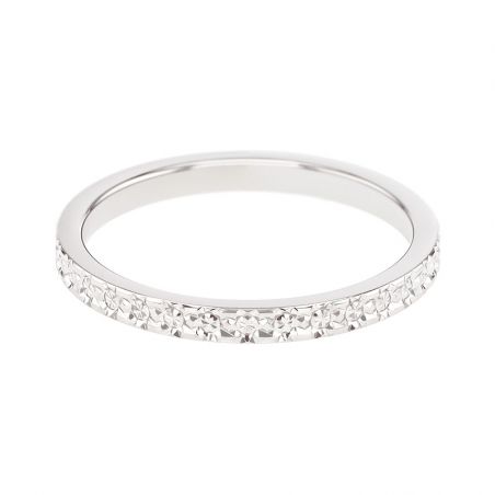 Bague femme alliance edora or 18 carats gris edo2127505 – bagues de mariage