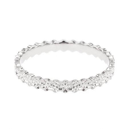 Bague femme alliance edora or 18 carats gris fantaisie edo2019535 – bagues de mariage