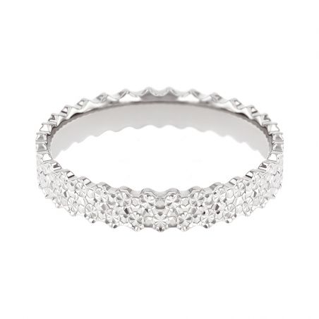 Bague femme alliance edora or 18 carats gris fantaisie edo2019545 – bagues de mariage