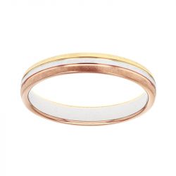 Bague mixte alliance EDORA 3 ORS 18 carats EDO2011753