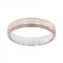 Bague mixte alliance EDORA 3 ORS 18 carats EDO2011763