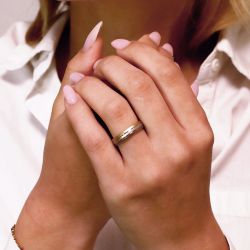 Bague mixte alliance EDORA 3 ORS 18 carats EDO2011763