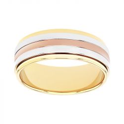 Bague mixte alliance EDORA 3 ORS 18 carats EDO2025593