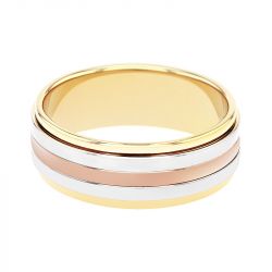 Bague mixte alliance EDORA 3 ORS 18 carats EDO2025593