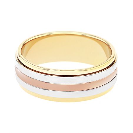 Bague mixte alliance EDORA 3 ORS 18 carats EDO2025593