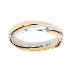 Bague mixte alliance EDORA 3 ORS 18 carats entrelacée EDO210023