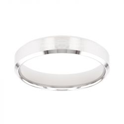 Bague mixte alliance EDORA OR 18 carats gris confort EDO2114685