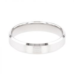 Bague mixte alliance EDORA OR 18 carats gris confort EDO2114685