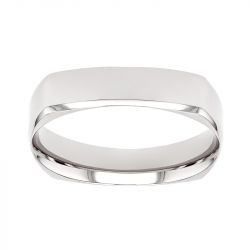 Bague mixte alliance EDORA OR 18 carats gris confort EDO2117605