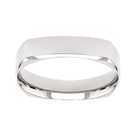 Bague mixte alliance edora or 18 carats gris confort edo2117605 – bagues de mariage