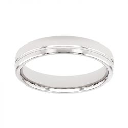 Bague mixte alliance EDORA OR 18 carats gris EDO2114805