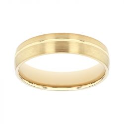 Bague mixte alliance EDORA OR 18 carats jaune confort EDO2114810