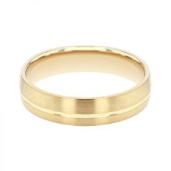 Bague mixte alliance EDORA OR 18 carats jaune confort EDO2114810