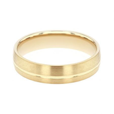 Bague mixte alliance EDORA OR 18 carats jaune confort EDO2114810