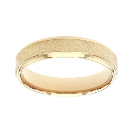 Bague mixte alliance edora or 18 carats jaune confort edo2117700 – bagues de mariage