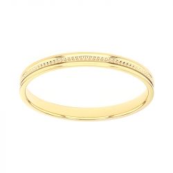 Bague mixte alliance EDORA OR 18 carats jaune EDO2021310