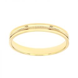 Bague mixte alliance EDORA OR 18 carats jaune EDO2021320