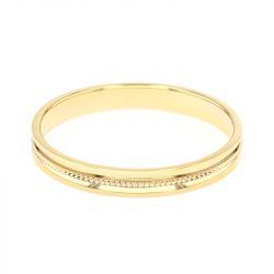 Bague mixte alliance EDORA OR 18 carats jaune EDO2021320