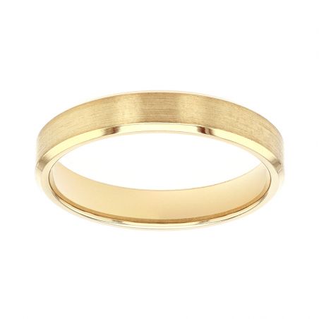 Bague mixte alliance edora or 18 carats jaune edo2114670 – bagues de mariage