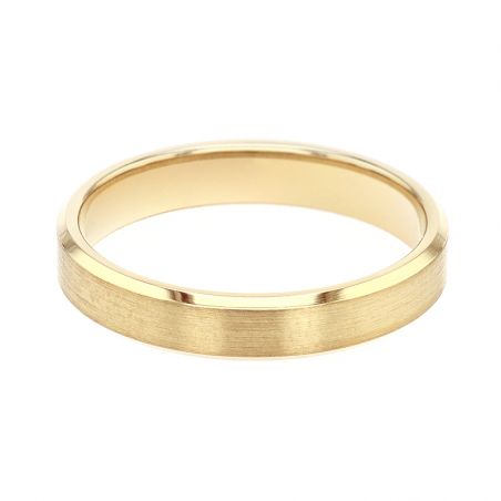 Bague mixte alliance edora or 18 carats jaune edo2114670 – bagues de mariage
