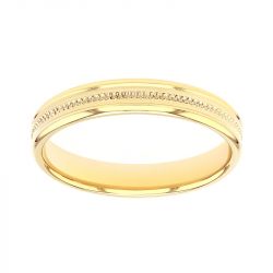 Bague mixte alliance EDORA OR 18 carats jaune EDO2125990