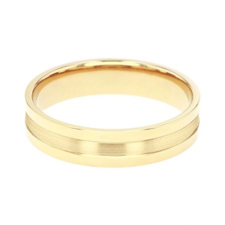 Bague mixte alliance EDORA OR 18 carats jaune EDO2127190