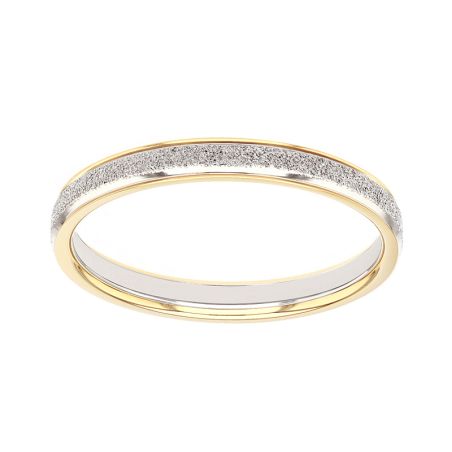 Bague femme alliance edora or 9 carats bicolore edoh2125399 – bagues de mariage