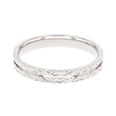 Bague femme alliance edora or 9 carats blanc edoh2127225 – bagues de mariage
