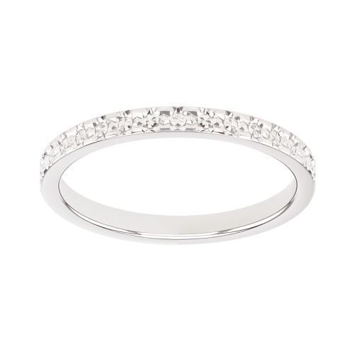 Bague femme alliance EDORA OR 9 carats blanc EDOH2127505