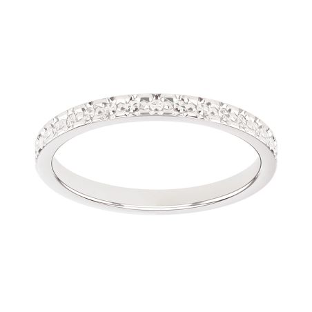 Bague femme alliance edora or 9 carats blanc edoh2127505 – bagues de mariage