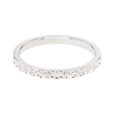 Bague femme alliance edora or 9 carats blanc edoh2127505 – bagues de mariage