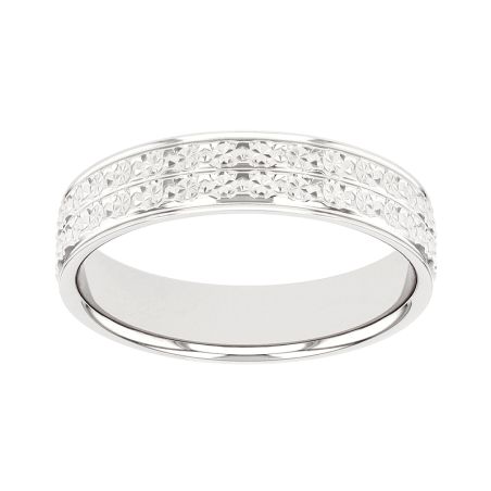 Bague femme alliance edora or 9 carats gris edoh2014385 – bagues de mariage