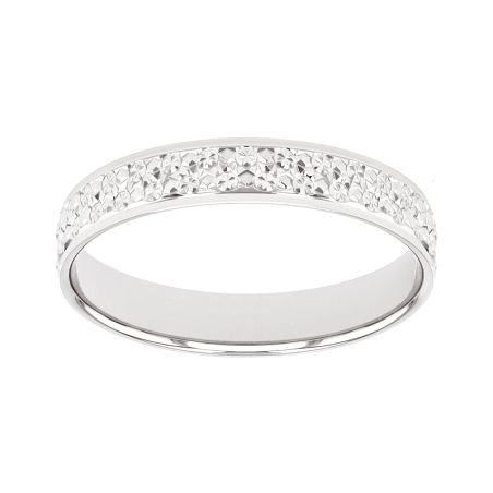 Bague femme alliance edora or 9 carats gris edoh2017945 – bagues de mariage