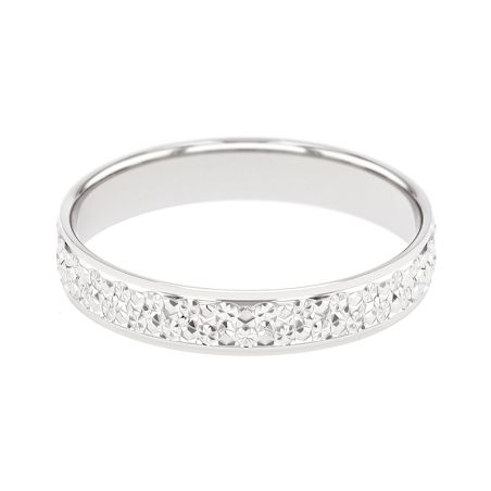 Bague femme alliance edora or 9 carats gris edoh2017945 – bagues de mariage