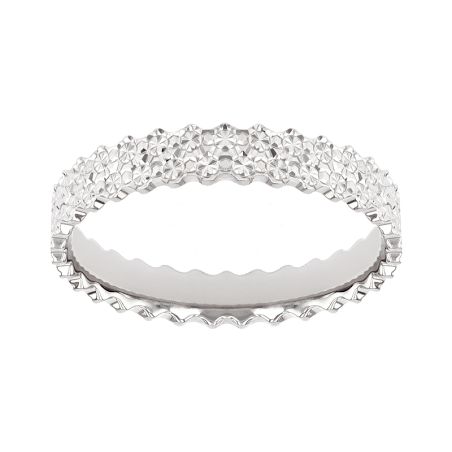 Bague femme alliance edora or 9 carats gris edoh2019545 – bagues de mariage