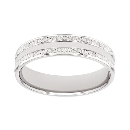 Bague femme alliance EDORA OR 9 carats gris EDOH2124825
