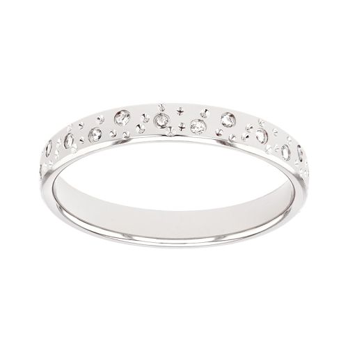 Bague femme alliance EDORA OR 9 carats gris et diamants EDOH3718005