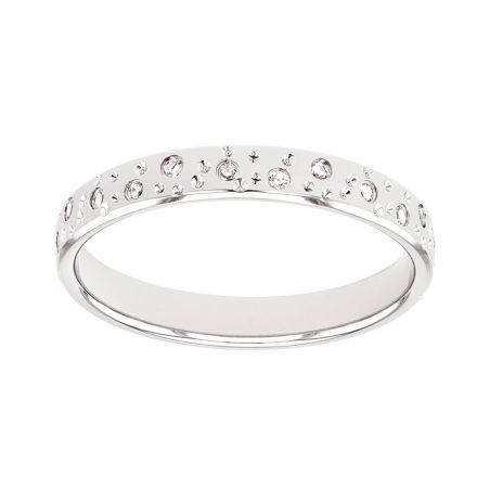 Bague femme alliance edora or 9 carats gris et diamants edoh3718005 – bagues de mariage