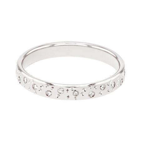 Bague femme alliance edora or 9 carats gris et diamants edoh3718005 – bagues de mariage