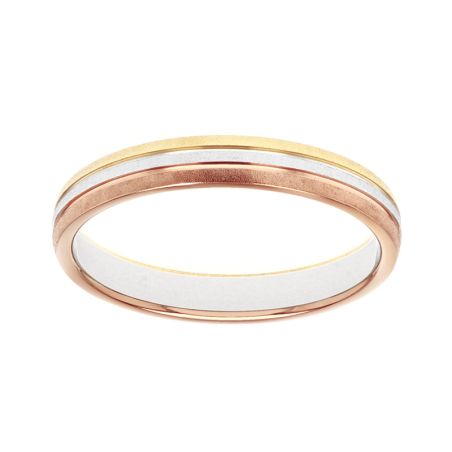 Bague mixte alliance edora 3 ors 9 carats edoh2011753 – bagues de mariage
