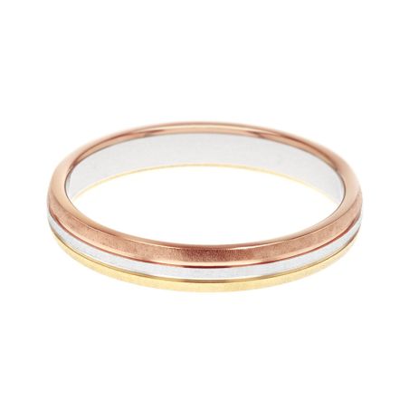 Bague mixte alliance edora 3 ors 9 carats edoh2011753 – bagues de mariage