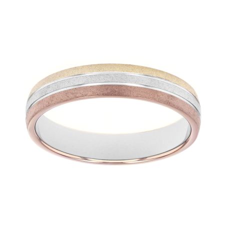 Bague mixte alliance edora 3 ors 9 carats edoh2011763 – bagues de mariage