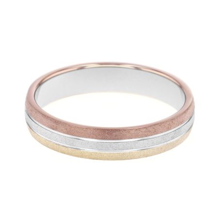Bague mixte alliance edora 3 ors 9 carats edoh2011763 – bagues de mariage