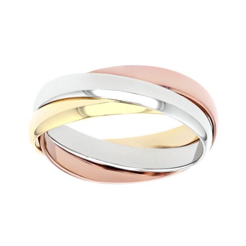 Bague mixte alliance EDORA 3 ORS 9 carats entrelacées EDOH210033