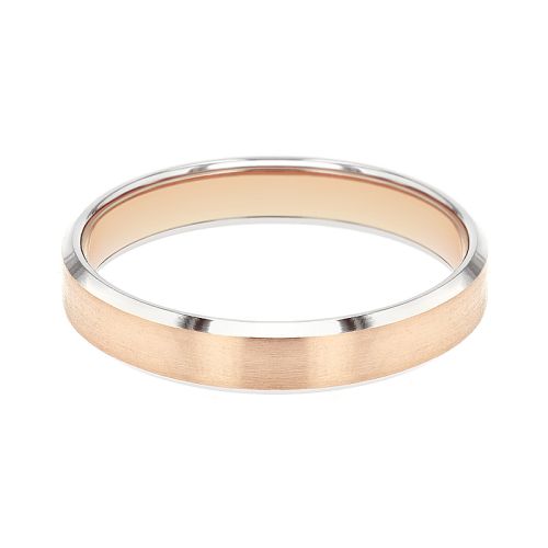 Bague mixte alliance EDORA OR 9 carats bicolore EDOH2126109