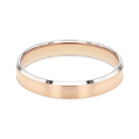 Bague mixte alliance EDORA OR 9 carats bicolore EDOH2126109